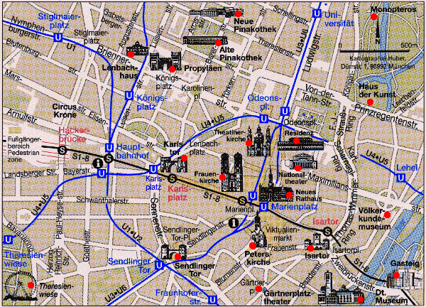 Map of Munich